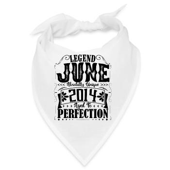 Juni 2014. Geburtstag Juni 2014 Geschenk Juni 2014 - Bandana - Weiß - Vorne