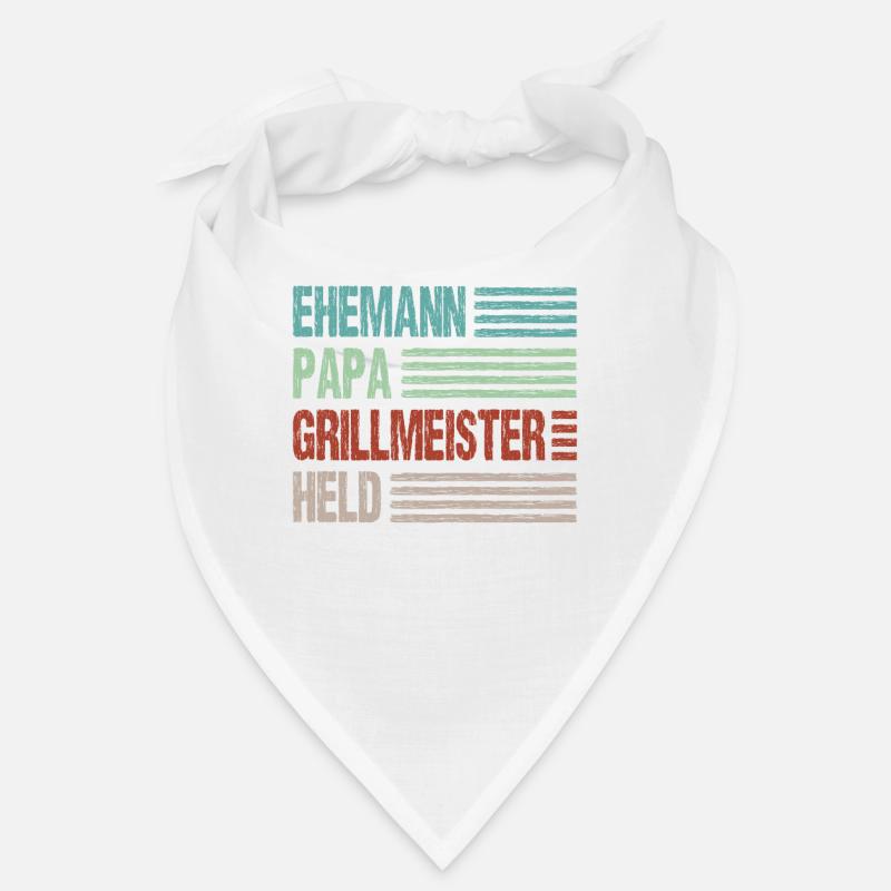 Ehemann Papa Grillmeister Held Vaterschaft Bandana