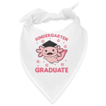 Kids Kindergarten graduate Axolotl Graduation - Bandana - Weiß - Vorne