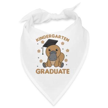 Kids Kindergarten graduate Schnabeltier Graduation - Bandana - Weiß - Vorne