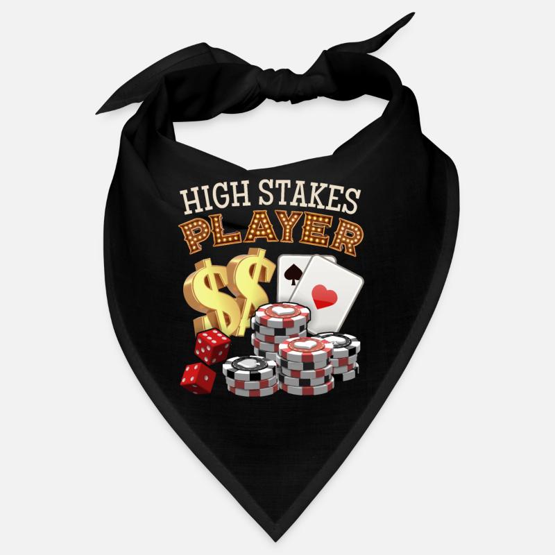 Jeu de poker, jetons de poker, sort Bandana