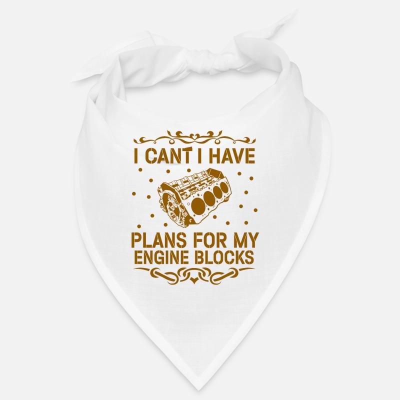 I Cant I Have Plans For My Engine Blocks Bandana