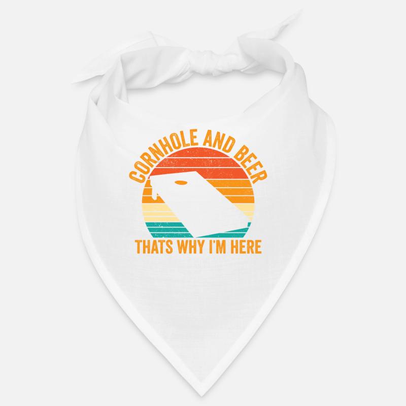 Funny Cornhole Retro Bandana