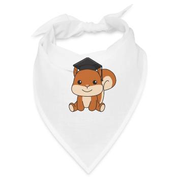 Kindergarten nailed it Eichhörnchen Graduation - Bandana - Weiß - Vorne