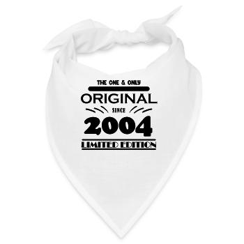 2004 - Baujahr 2004 - Jahrgang 2004 - Bandana - Weiß - Vorne