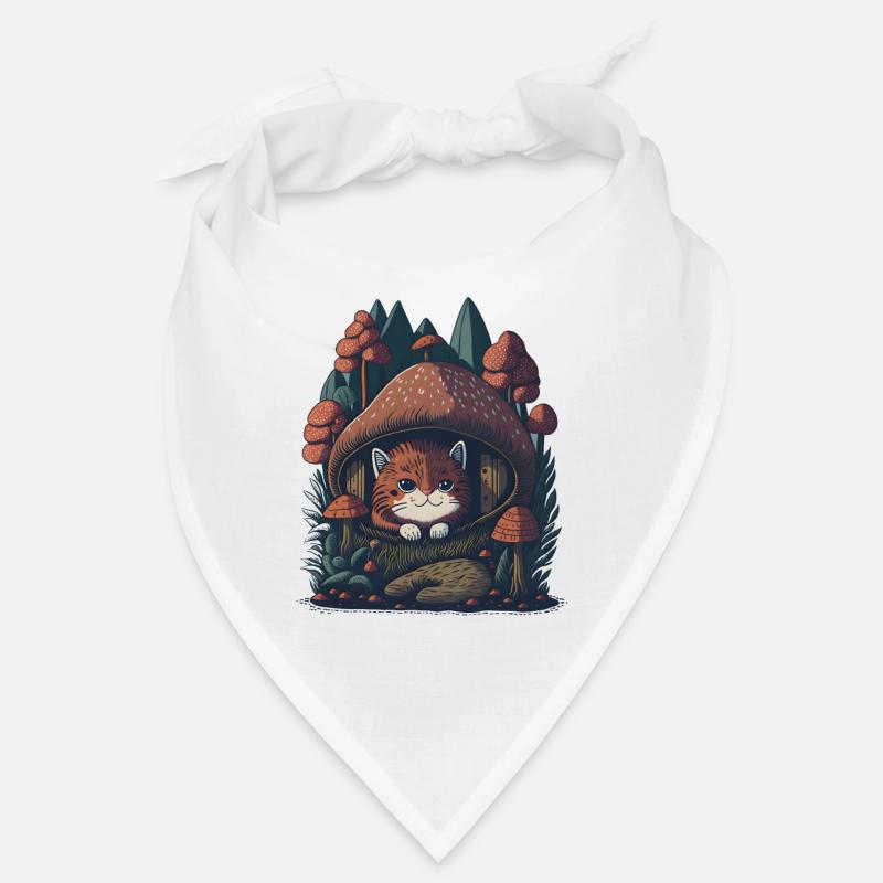 Märchenhafte Cottagecore-Katze Bandana