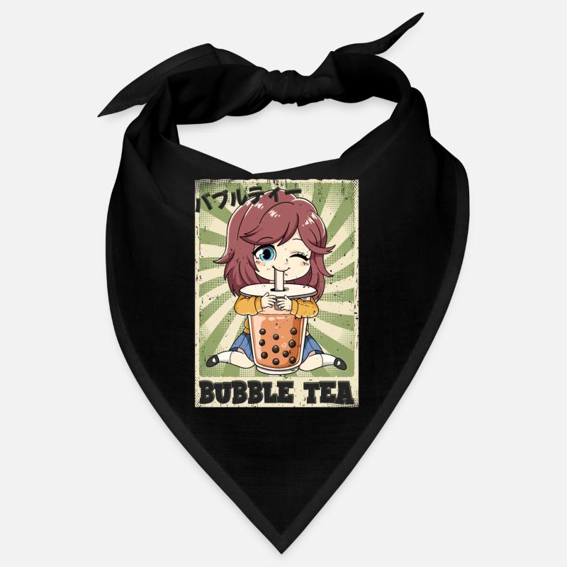 Boba Tea Anime Girl Bubble Tea Bandana