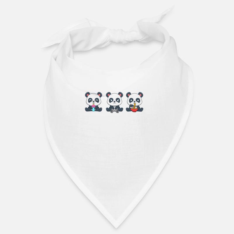 Panda Boba Tea Gaming Frame Bandana