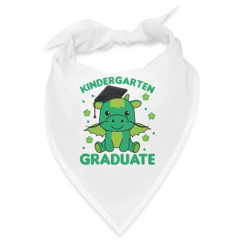 Kids Kindergarten graduate Drache Graduation - Bandana - Weiß - Vorne