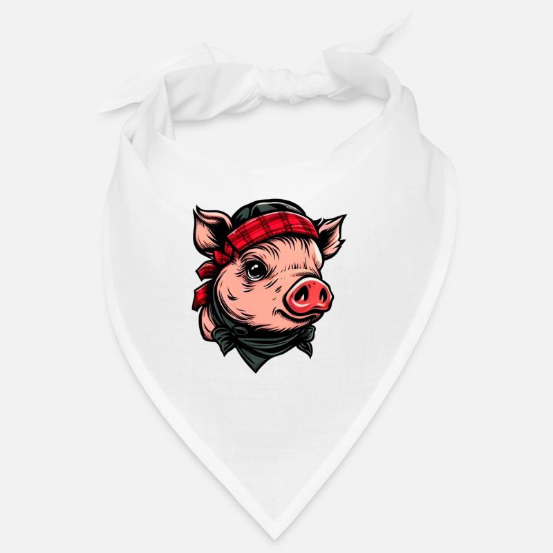 Cochon avec Bandana Bandana