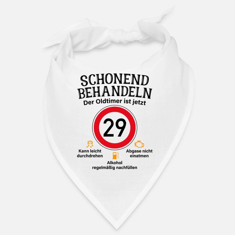 29. Geburtstag Schonend Behandeln Oldtimer Ist 29 Bandana