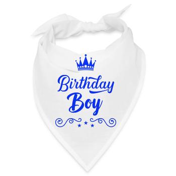 birthday boy - Bandana - Weiß - Vorne