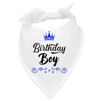 birthday boy - Bandana - Weiß - Vorne