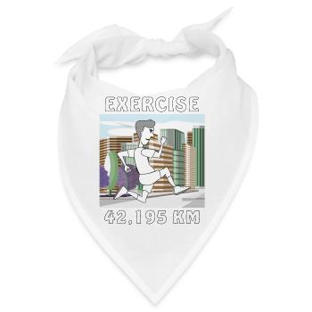 EXERCISE LÄUFER - Bandana - Weiß - Vorne