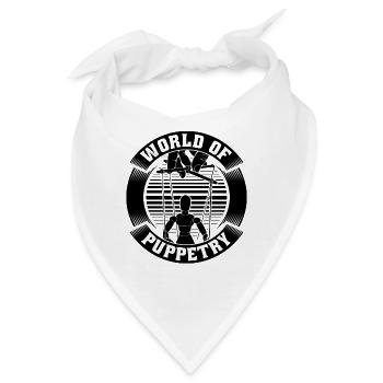 World Of Puppetry Puppets Marionettes Puppeteer - Bandana - Weiß - Vorne