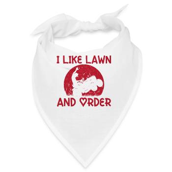 Rasen Und Ordnung Rasenmäher - Bandana - Weiß - Vorne