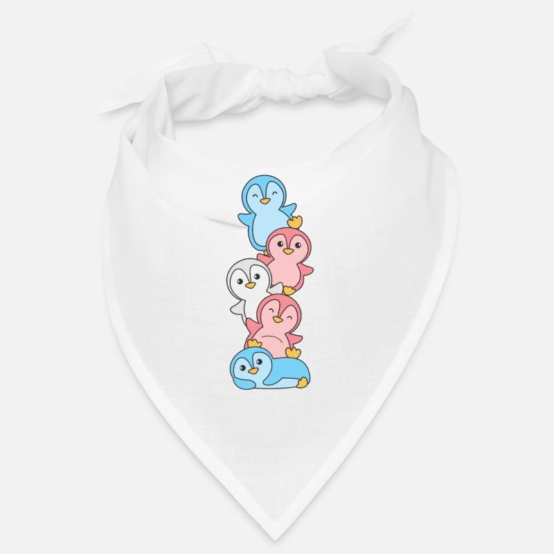 Transgender Flag Pride LGBTQ Cute Penguin Stack Bandana