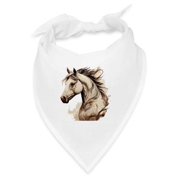 Wildpferd - Bandana - Weiß - Vorne
