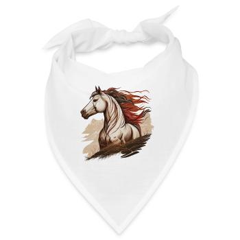 Wildpferd - Bandana - Weiß - Vorne