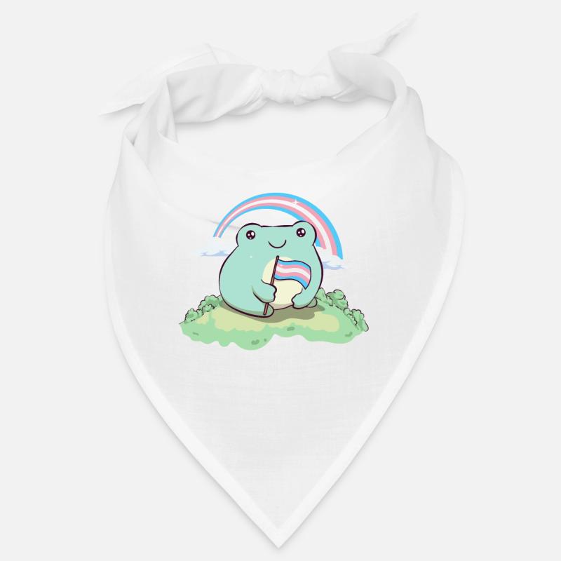 Fierté transgenre Grenouille drapeau trans LGBTQ subtile Bandana