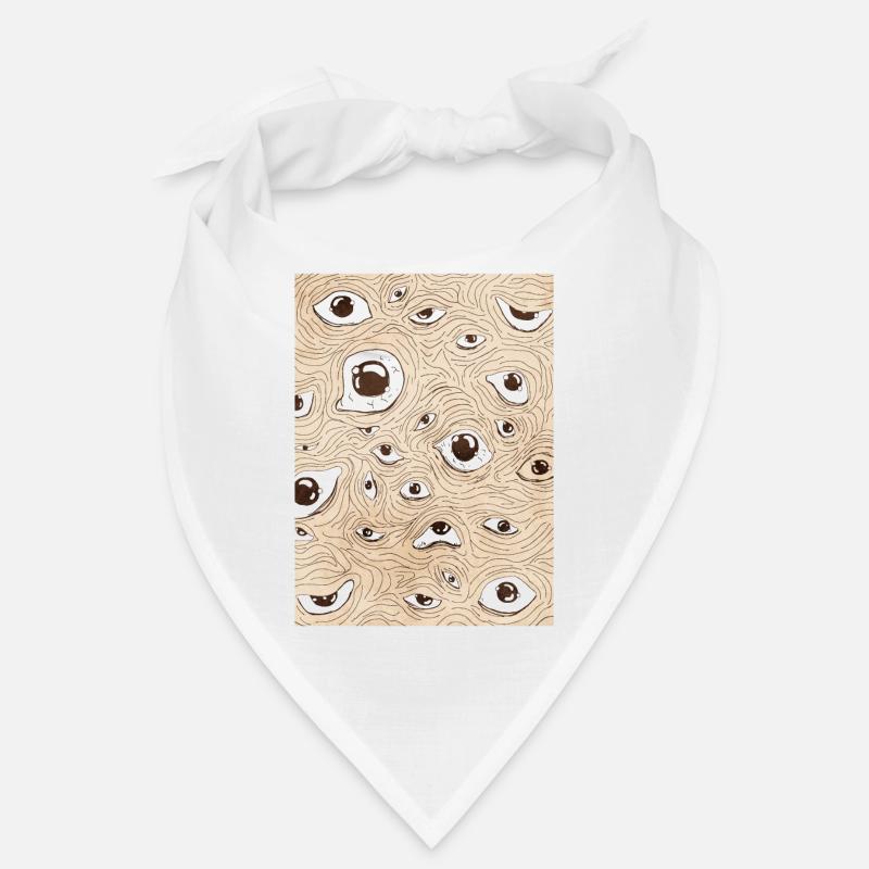 Weirdcore Aesthetic Eyes Pattern Bandana