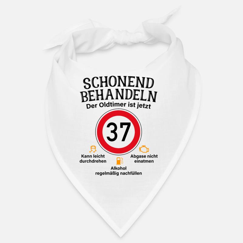 37. Geburtstag Schonend Behandeln Oldtimer Ist 37 Bandana