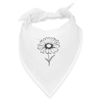 Gänseblümchen Sillouetthe - Bandana - Weiß - Vorne