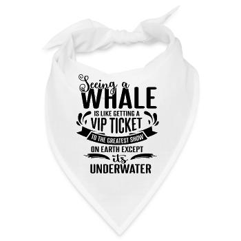 Blauwal für Beluga-Wal und Meeressäuger - Bandana - Weiß - Vorne