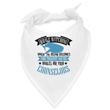 Blauwal für Beluga-Wal und Meeressäuger - Bandana - Weiß - Vorne
