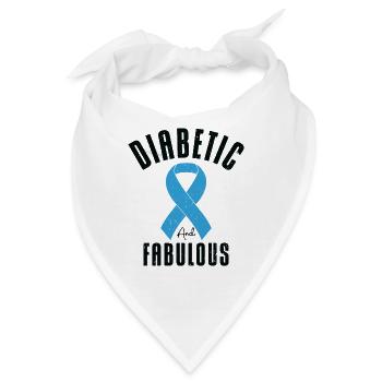 Diabetische Bauchspeicheldrüse - Bandana - Weiß - Vorne