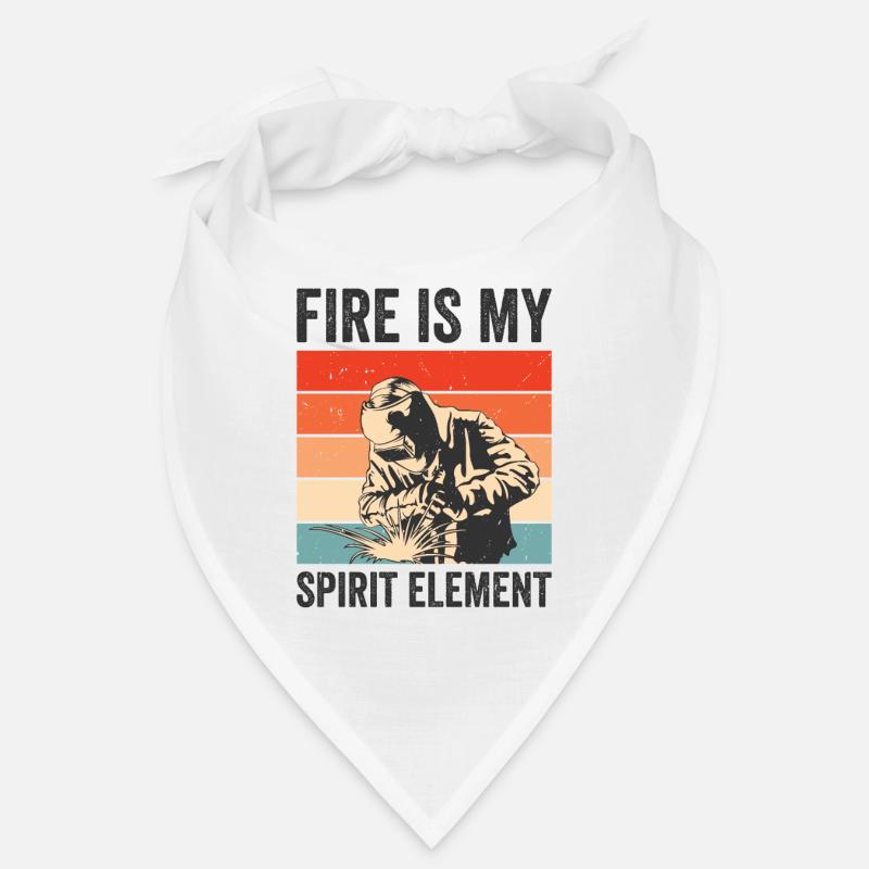 Welding Fire Spirit Element Metalworker Blacksmith Bandana