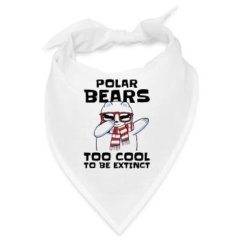 Weltnaturschutztag Eisbär Arktis Wildtierschutz - Bandana - Weiß - Vorne