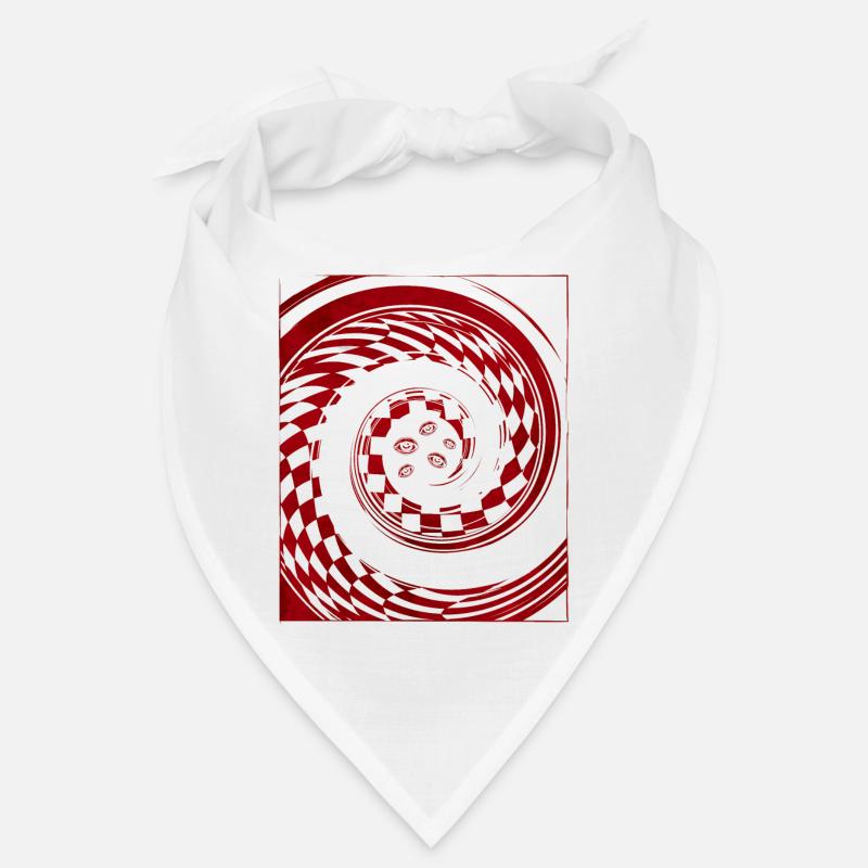 Weirdcore Aesthetic Horror Checkered Eyes Bandana