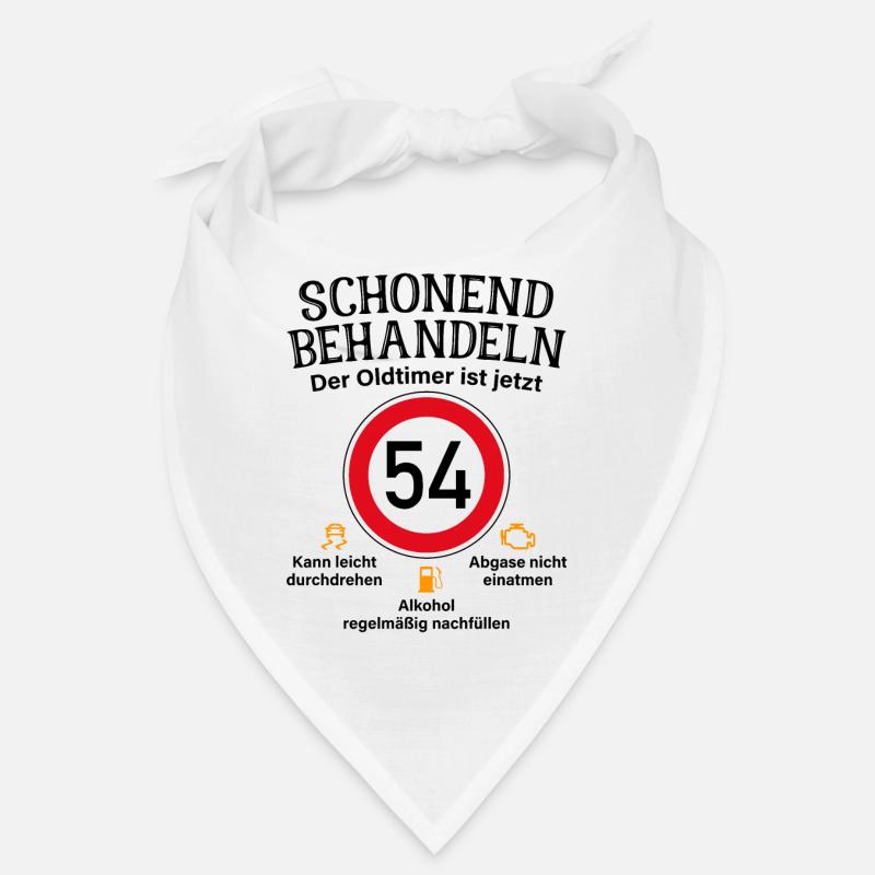 54. Geburtstag Schonend Behandeln Oldtimer Ist 54 Bandana