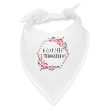 Weltbeste Dachdeckerin Dachdeckerei Beruf Geschenk - Bandana - Weiß - Vorne
