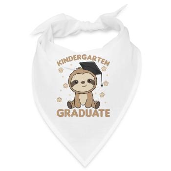 Kids Kindergarten graduate Faultier Graduation - Bandana - Weiß - Vorne
