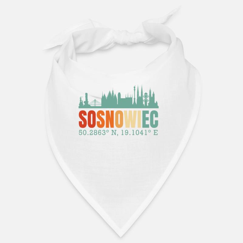 Poland Sosnowiec Skyline Bandana