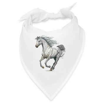 Wildpferd - Bandana - Weiß - Vorne