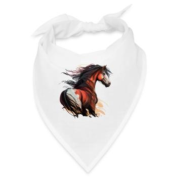 Wildpferd - Bandana - Weiß - Vorne