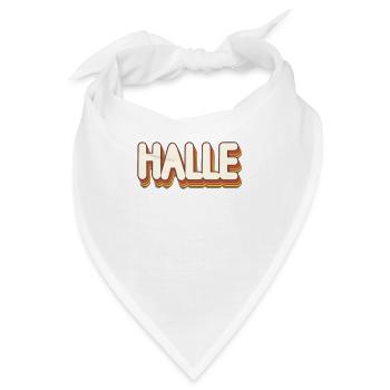 Hallenserin Hallenser Halle - Bandana - Weiß - Vorne