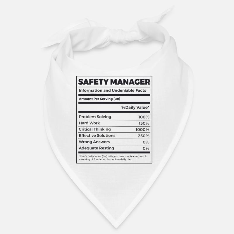 Responsable de la sécurité sanitaire au travail - Bandana - blanc