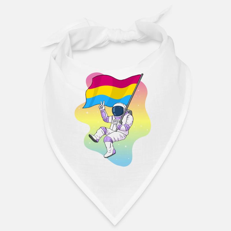 Pansexual Pride Pan Flag Space Astronaut Subtle Bandana