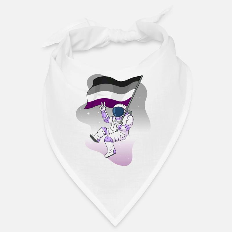 Asexual Fierté As Drapeau Astronaute Spatial Subtil Bandana