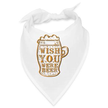 Feiern Bier Party Spruch I Biertrinken - Bandana - Weiß - Vorne