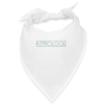 Astrologie Schriftzug - Bandana - Weiß - Vorne