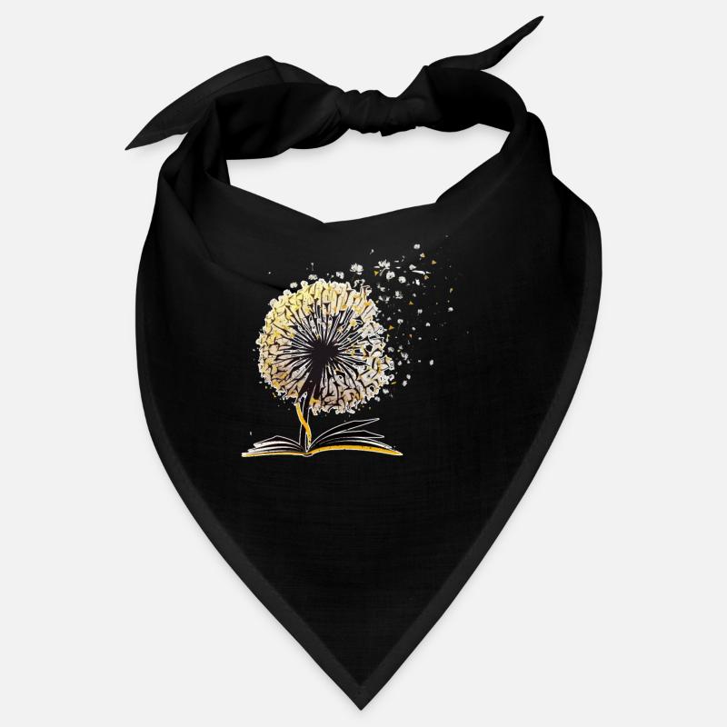 Pissenlit Livres Mignon Bibliothécaire de fleurs Fun Squad Bandana