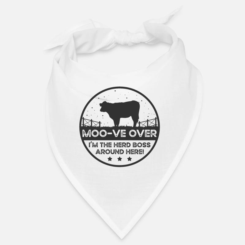 Moo -ve À propos de Cow - Hereford Bandana