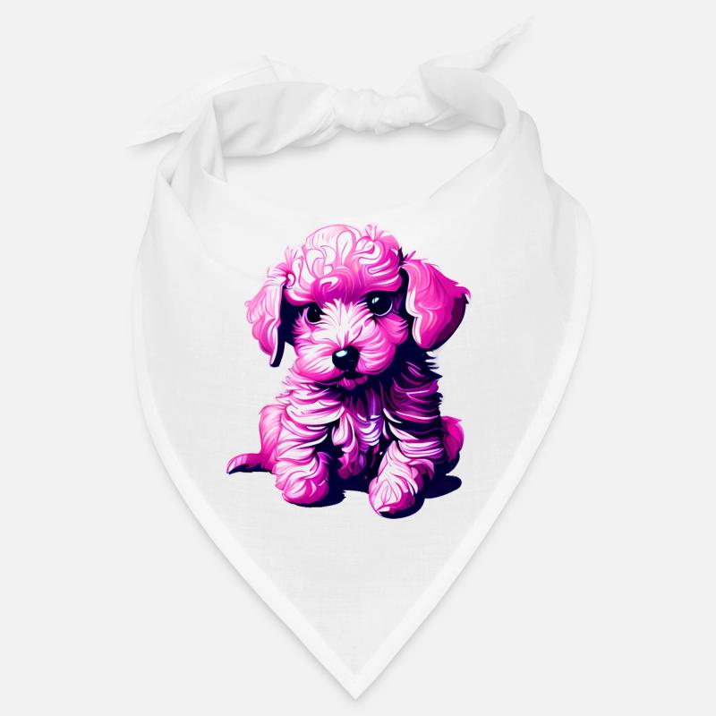 Chien Chiot Caniche Chien Amour Caniche Chiot Propriétaire de chien Bandana