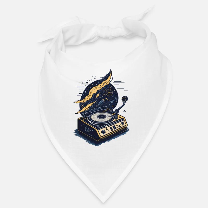 Galactic Vinyl Record Player Bandana