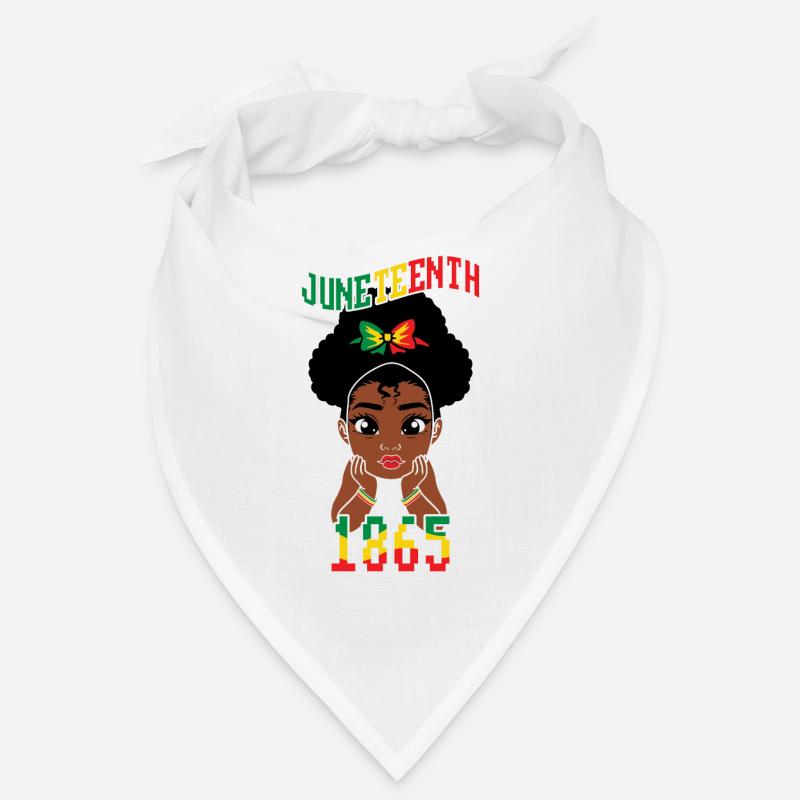 Kinder feiern Juneteenth Schwarze Geschichte Bandana